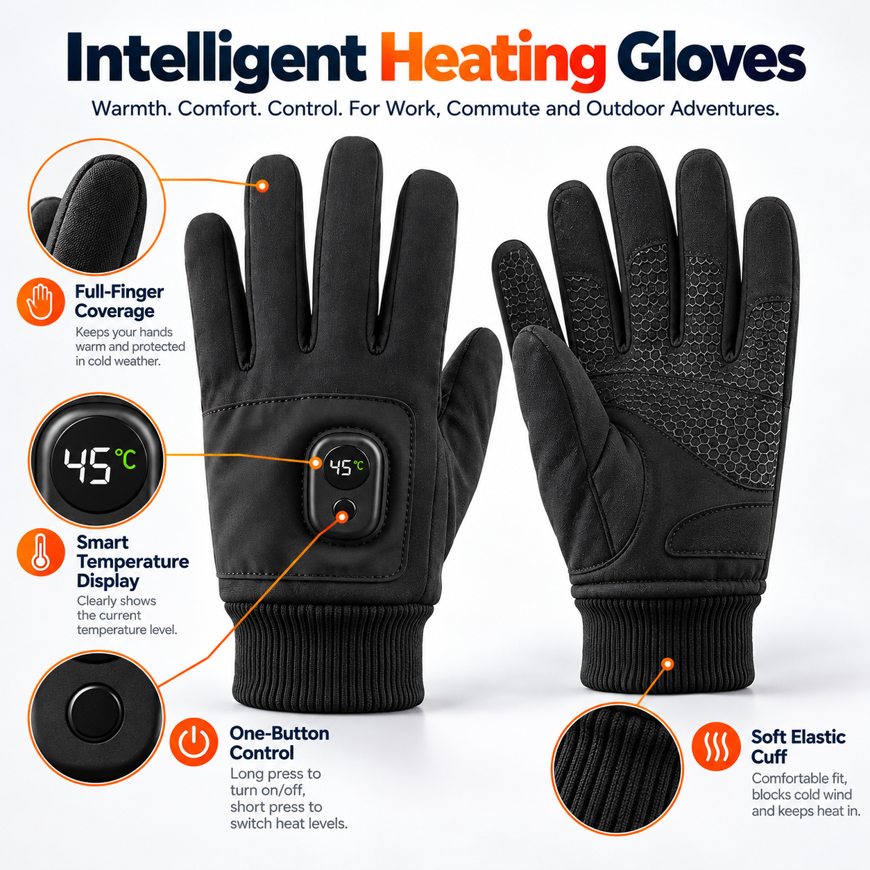 Heated gloves product detail image 24