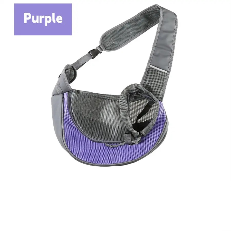 Heeipaw Breathable Dog Sling Carrier, Portable Travel Pet Sling Shoulder Bag Carrier, Dog Bag for Travel