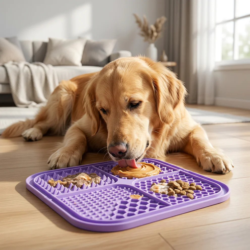 Heeipaw Silicone Lick Mat – Slow Feeder Enrichment Mat For Dogs & Cats - image 1