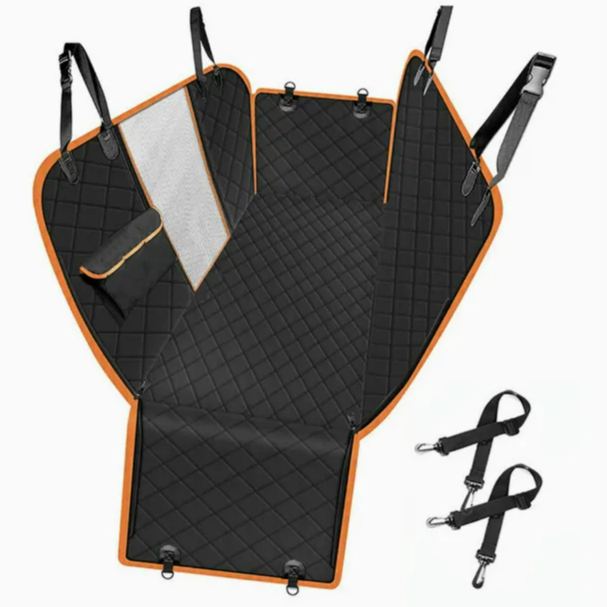 Heeipaw Waterproof Dog Car Seat Cover, Thick Oxford Fabric Back Seat Pet Mat, Dirt-resistant Travel Bed For Dogs, Outdoor Vehicle Protection Pad - Covered Mesh Pocket - image 4