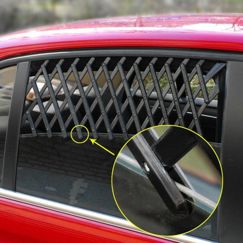 Heeipaw Adjustable Car Window Pet Barrier for Dogs & Cats
