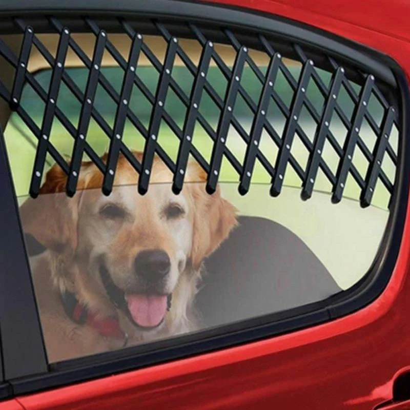 Heeipaw Adjustable Car Window Pet Barrier for Dogs & Cats