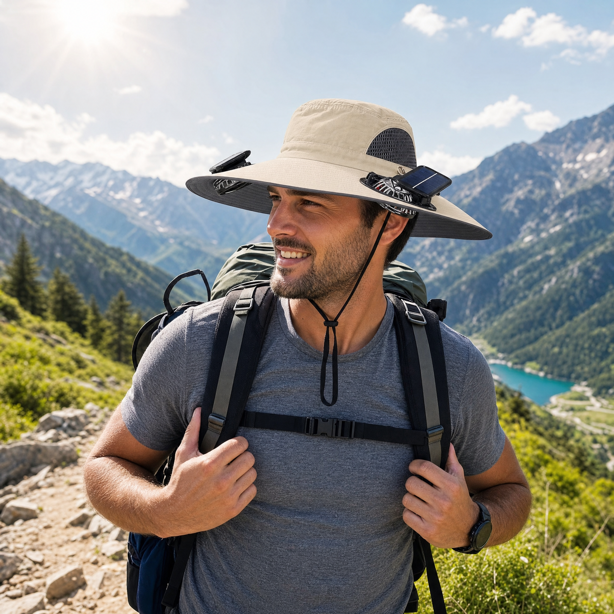 Solar Fan Hat
