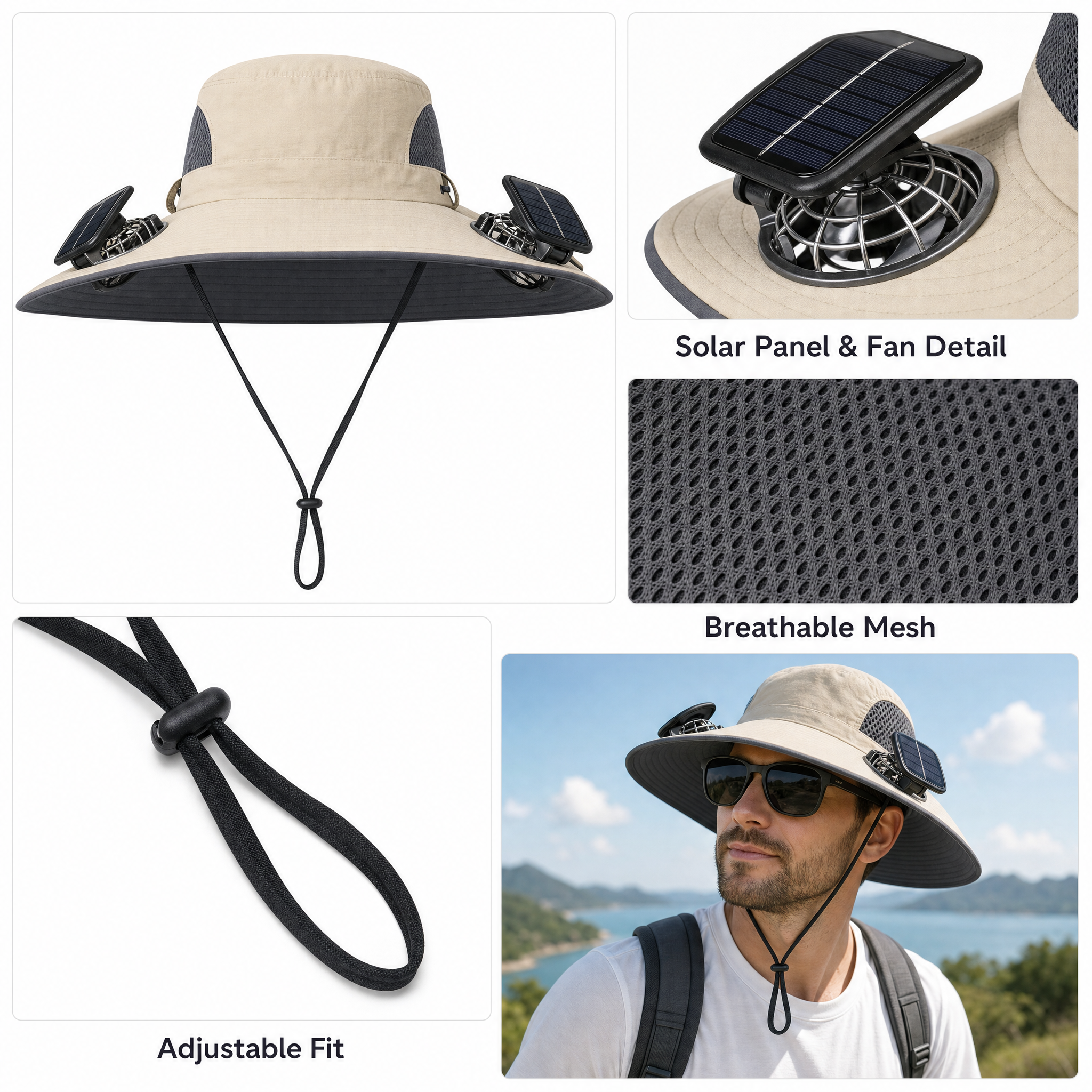 Solar Fan Hat