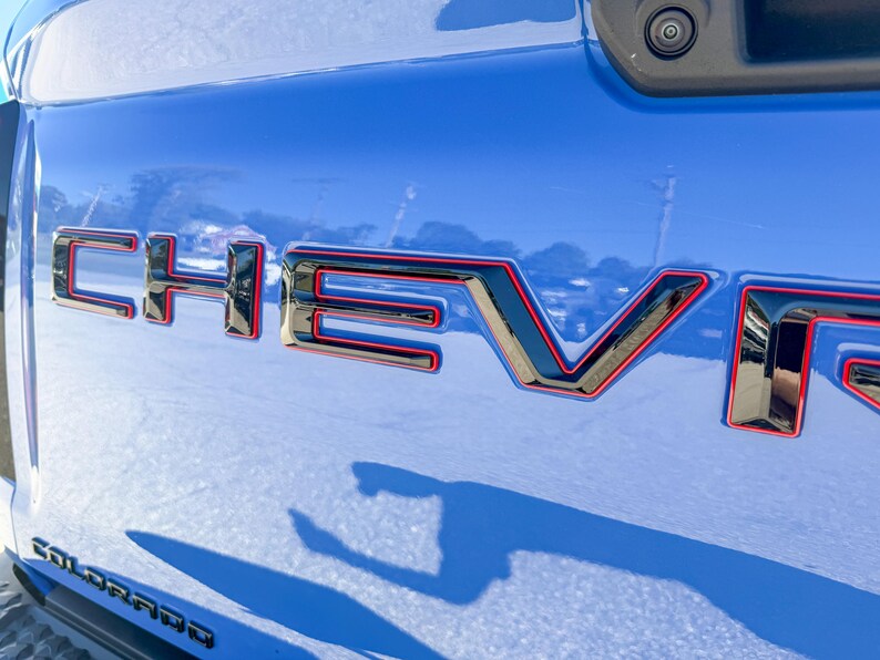 Custom 3D Raised Tailgate Insert Letters Raised Outline Emblem Decal for Any Truck Make Model Year