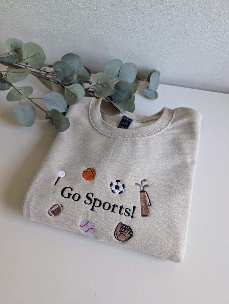 Go Sports Game Day Embroidered Crewneck Sweatshirt