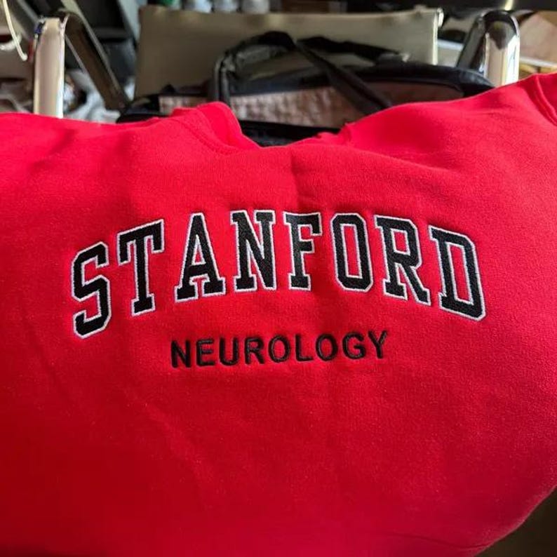 Double Line Custom Varsity Embroidery Crewneck, Personalized Name Logo Game Day Spirit Sweatshirt