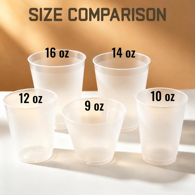 Custom Game Day Football Party Cups Personalized Tailgate Frost Flex Drinkware