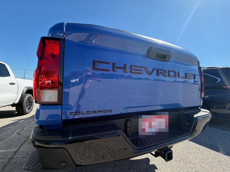 Custom 3D Raised Tailgate Insert Letters Raised Outline Emblem Decal for Any Truck Make Model Year