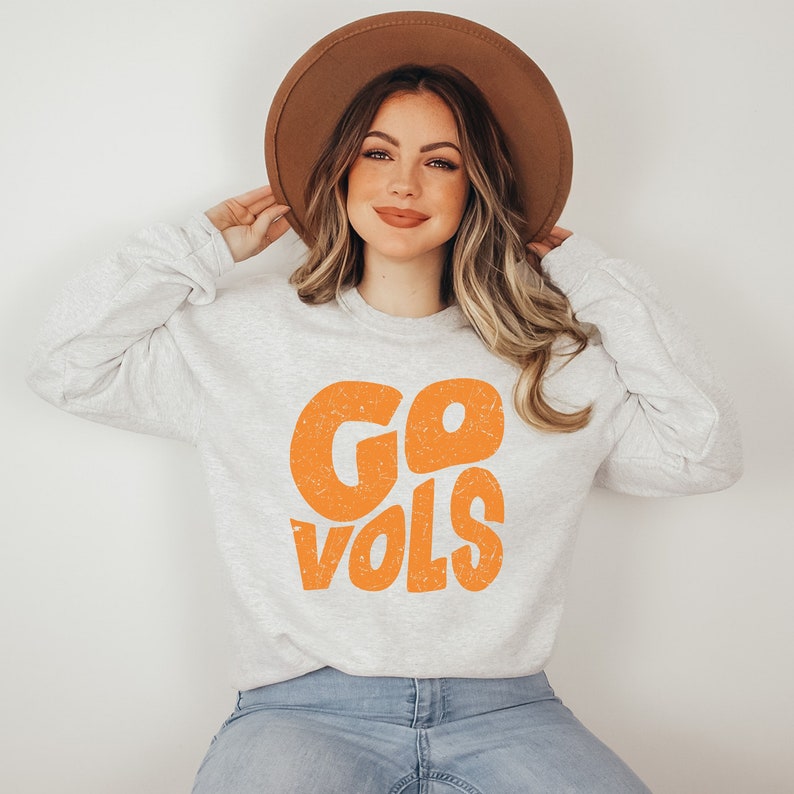 Custom Team Slogan Sweatshirt Personalized Retro Wavy Font Game Day Apparel