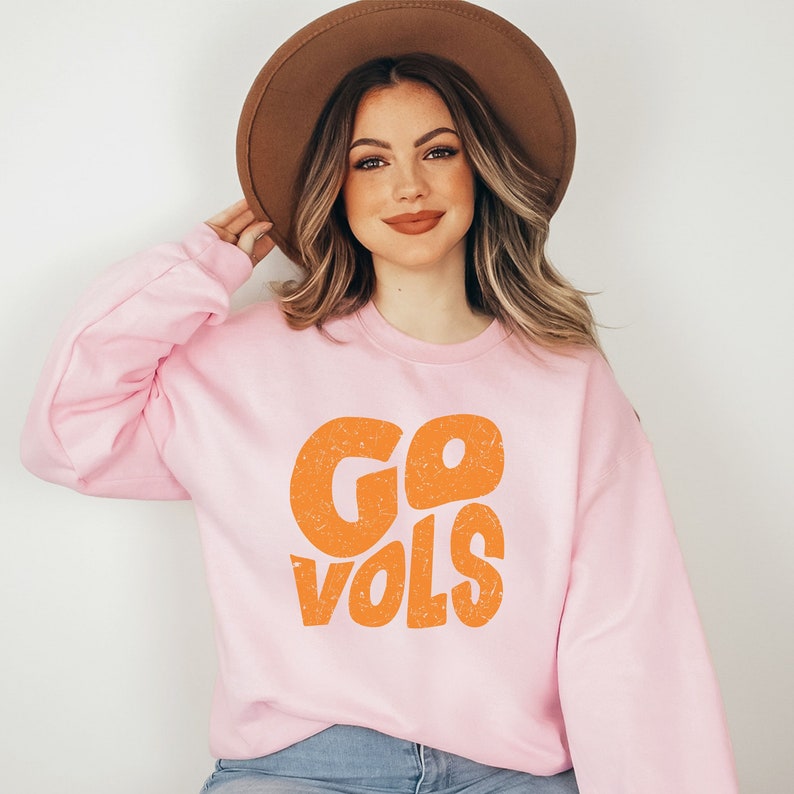 Custom Team Slogan Sweatshirt Personalized Retro Wavy Font Game Day Apparel