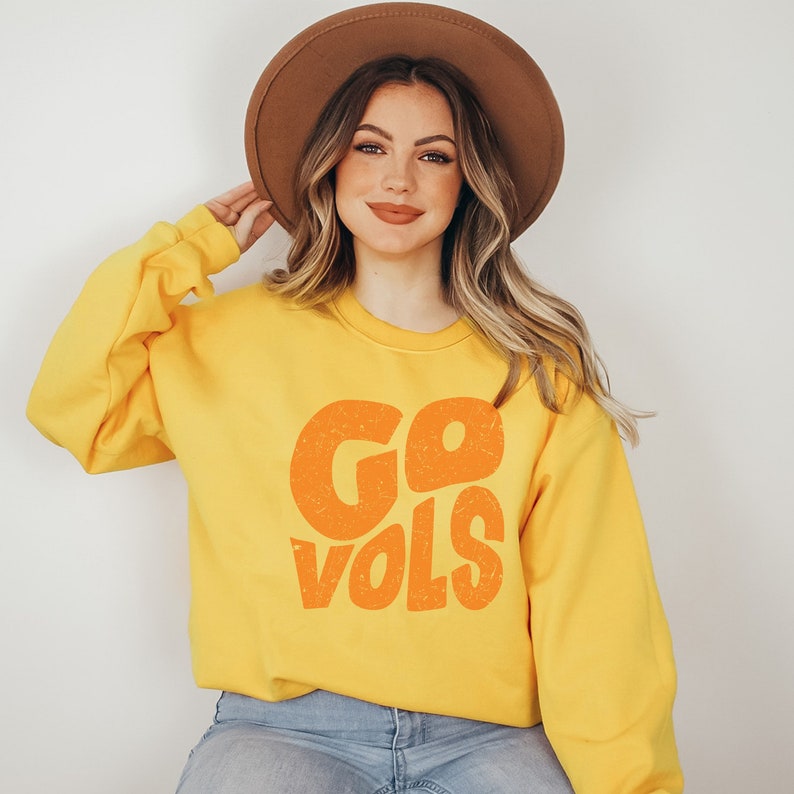 Custom Team Slogan Sweatshirt Personalized Retro Wavy Font Game Day Apparel