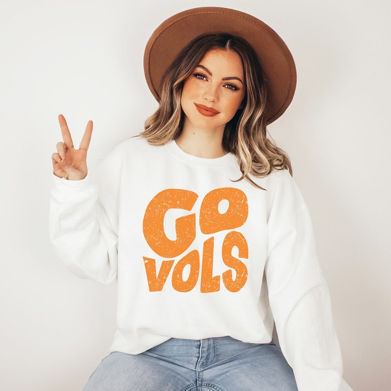 Custom Team Slogan Sweatshirt Personalized Retro Wavy Font Game Day Apparel