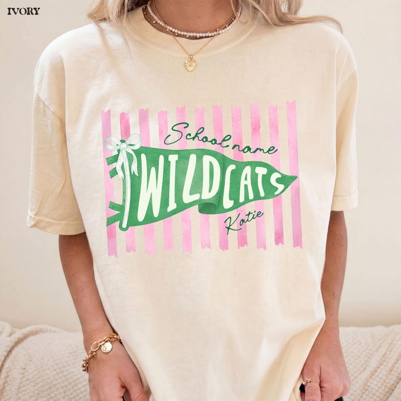 Custom Preppy Mascot Pennant Shirt