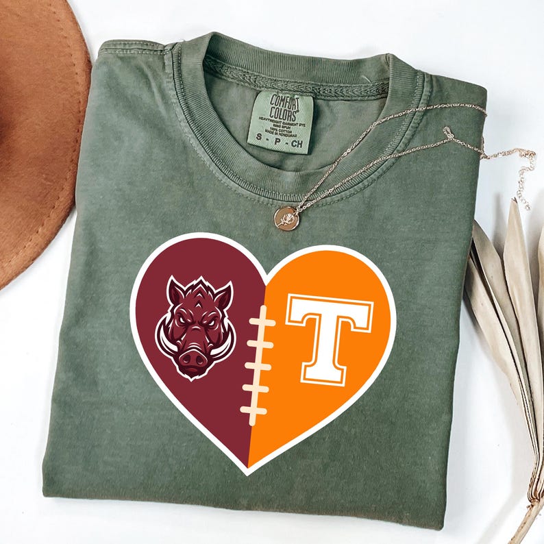Custom Split Heart Game Day Apparel