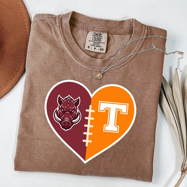 Custom Split Heart Game Day Apparel