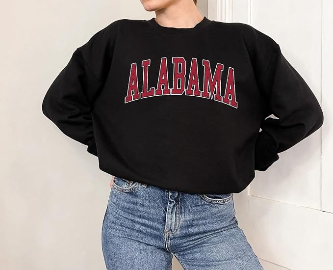 Custom Collegiate Arch Team Sweatshirt Vintage Distressed Game Day Crewneck