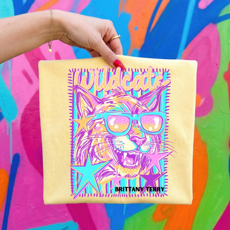 Neon Retro Mascot Spark Apparel