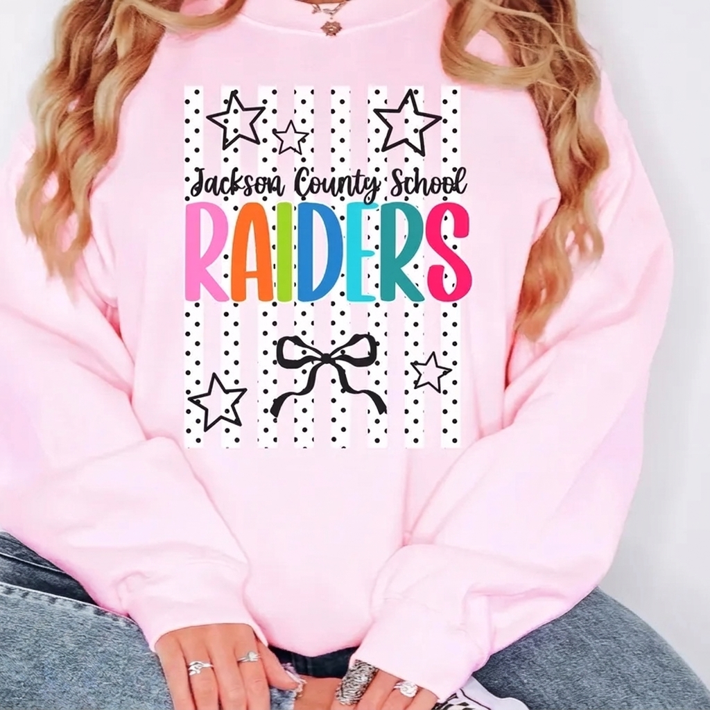 Custom Colorful Mascot Monogram Sweatshirt Personalized School Spirit Apparel