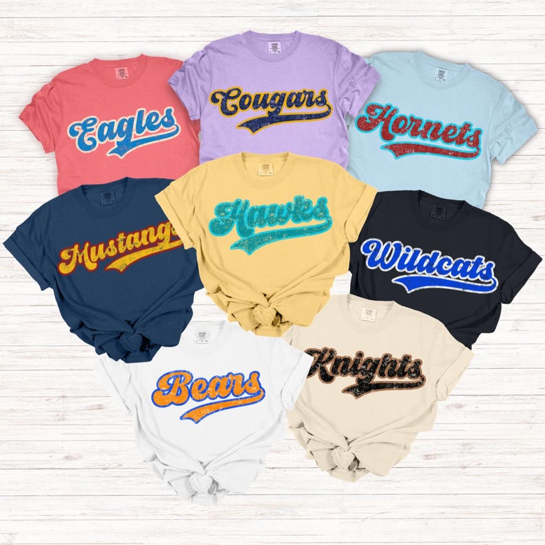 Retro Groovy Mascot Swoosh Apparel