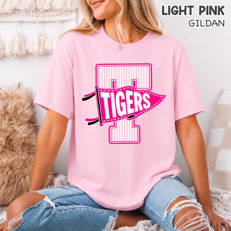 Retro Striped Varsity Letter Pennant Apparel