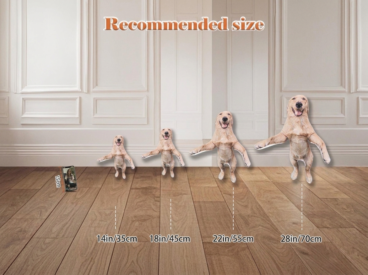 Custom Pet Photo Bendable Plush Doll, Personalized Dog Cat Re-Poseable Funny Pet Portrait Figurine