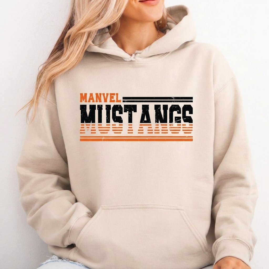 Custom Mascot Vintage Distressed Sweatshirt Game Day College Crewneck
