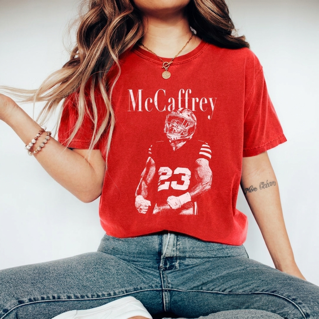 Distressed Retro Football Athlete Graphic Tee, Custom Player Name Vintage Washed Fan T-Shirt