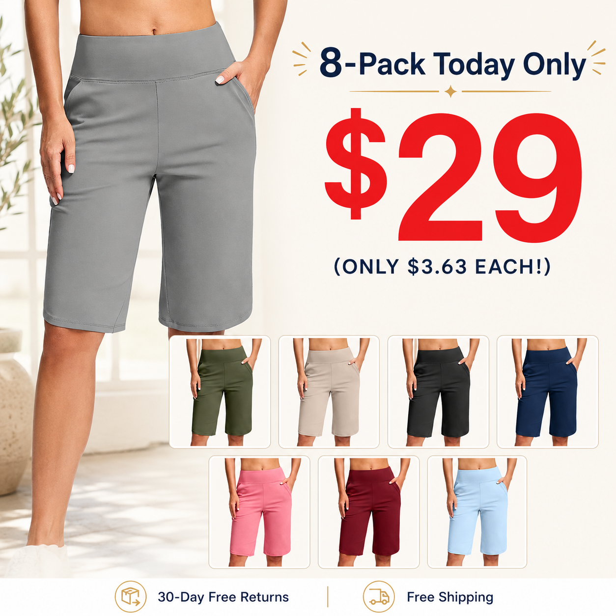 Low-Waist Solid Color Sports Casual Pant