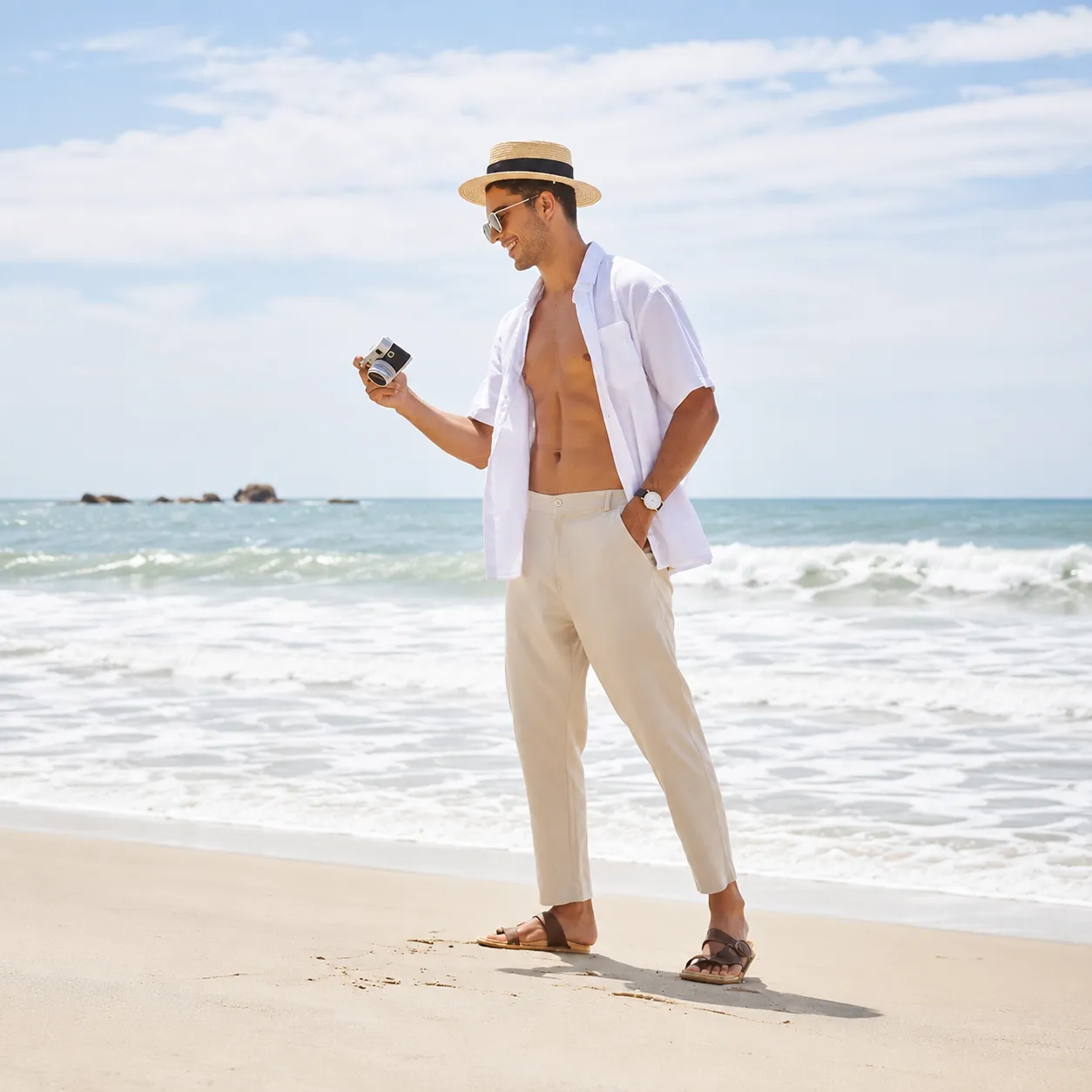 Men's Lightweight Cotton Linen Pants