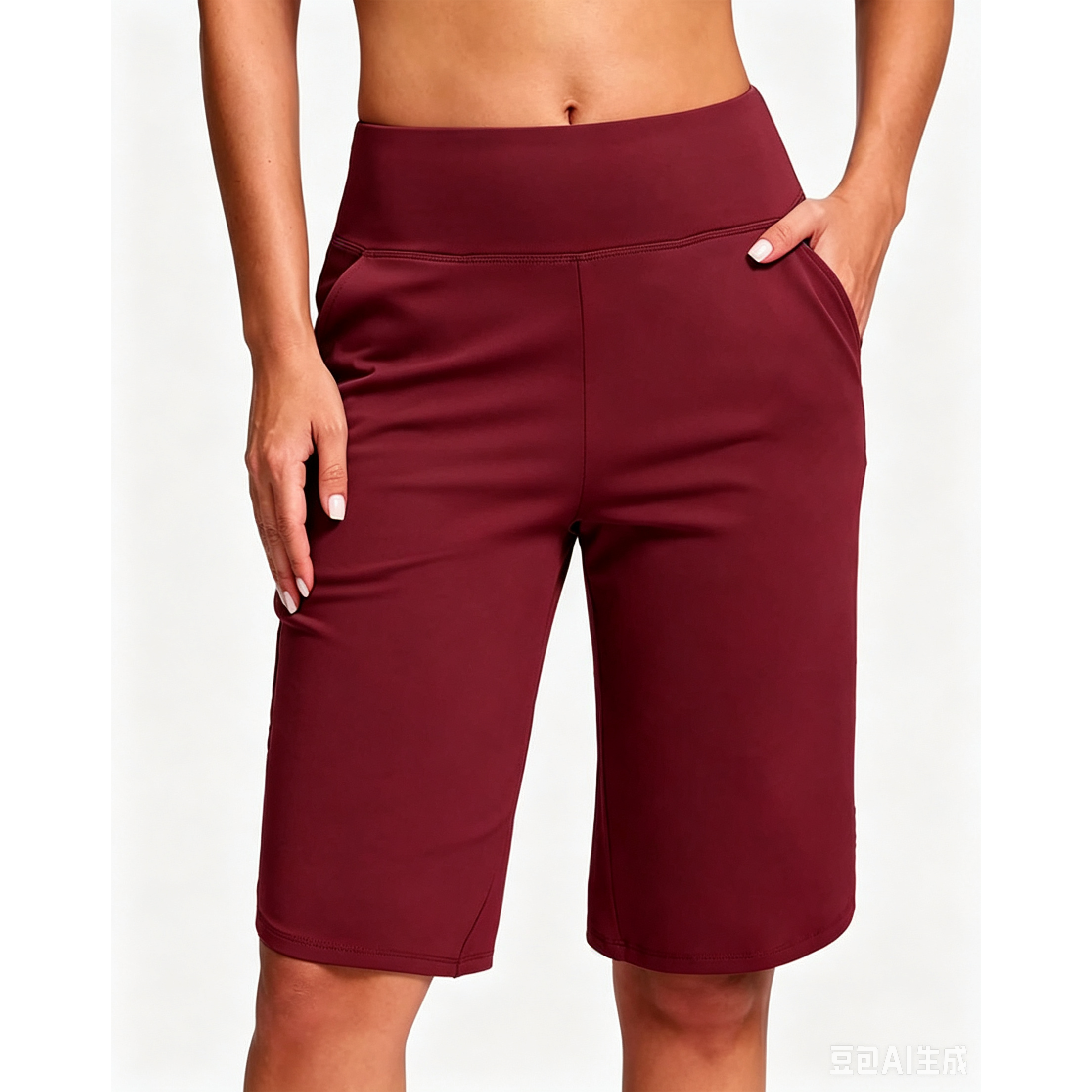 Low-Waist Solid Color Sports Casual Pant