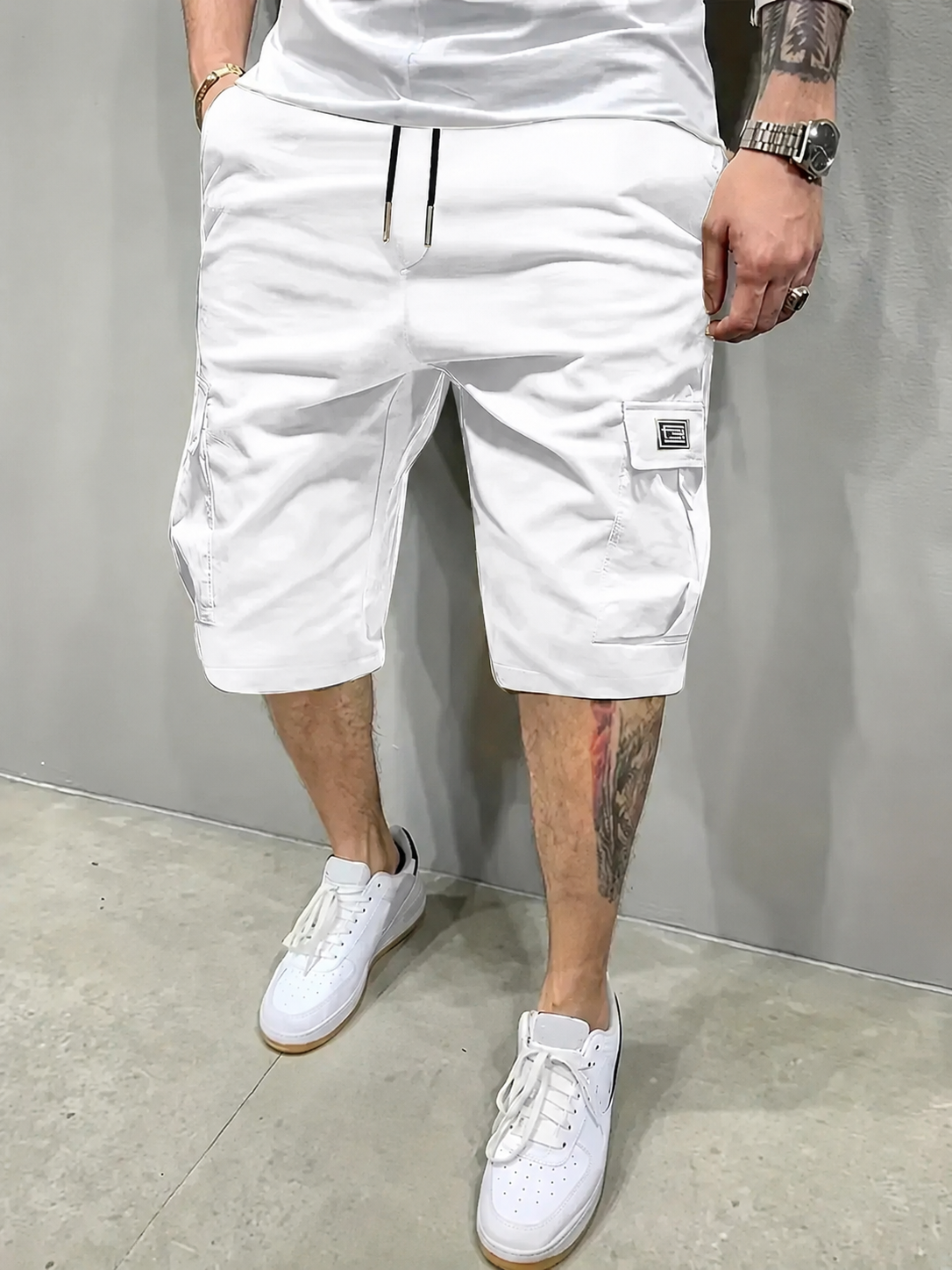 Men's Casual Short Sleeve Shirt and Shorts Set