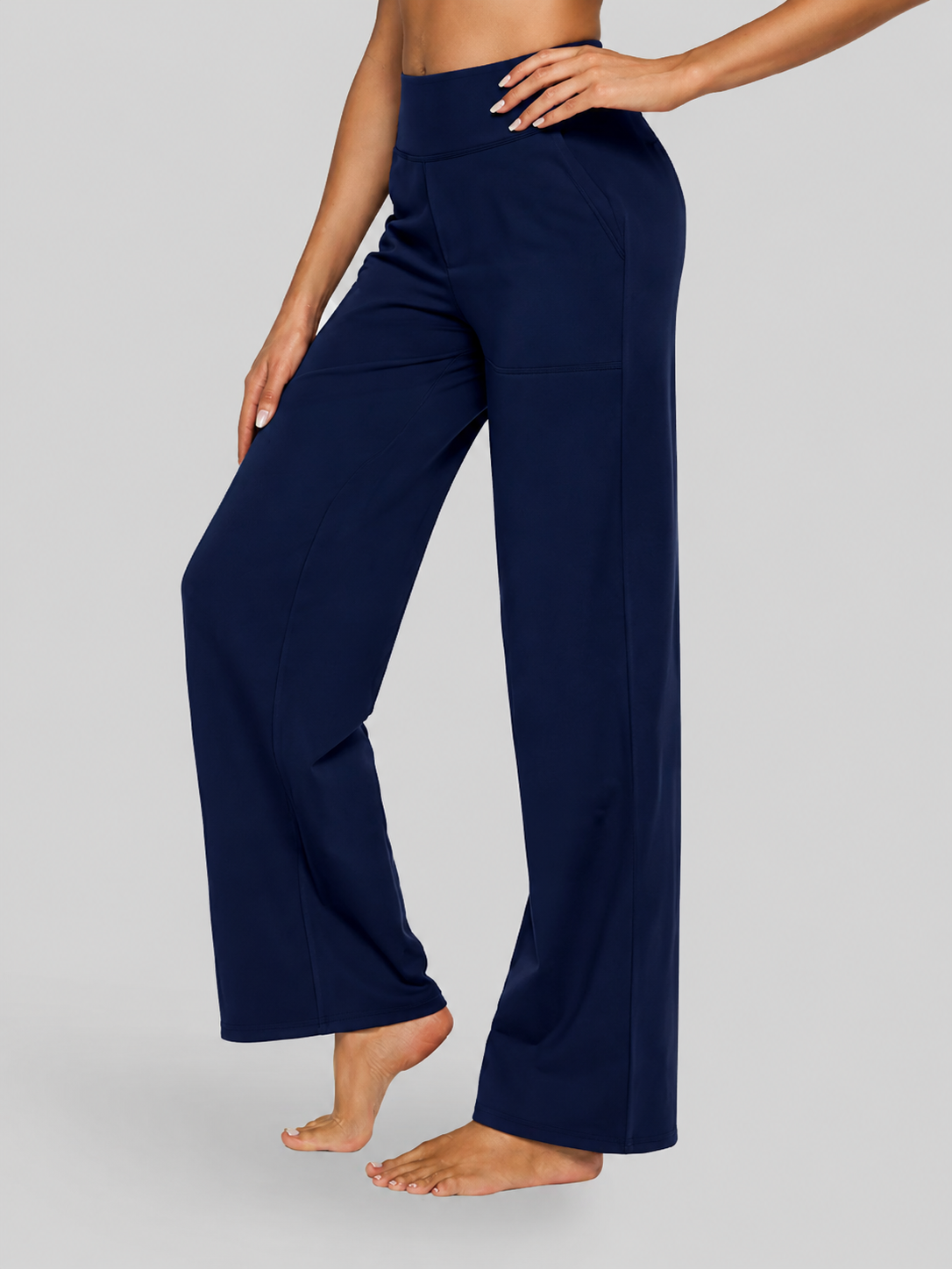 Women's High-Waist Business Casual Pants 29-Inch Inseam