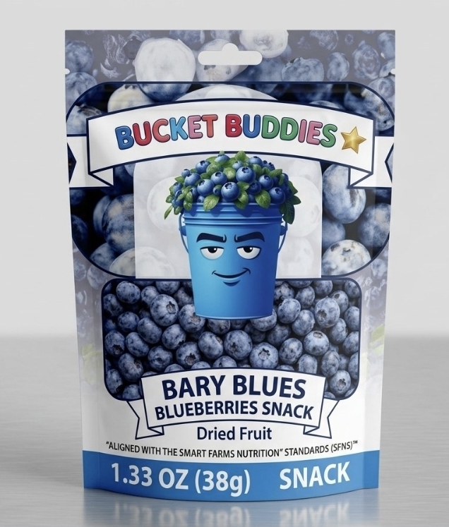 Bary Blues Dried Blueberry Snacks