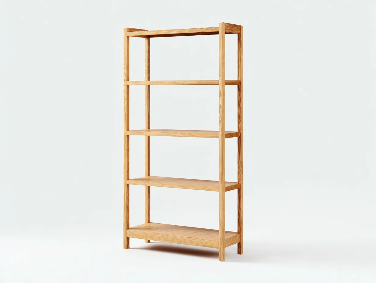 Estantería de madera 90x34x178 cm - nogal oscuro - estilo vertical para estudio-Tavexrahome