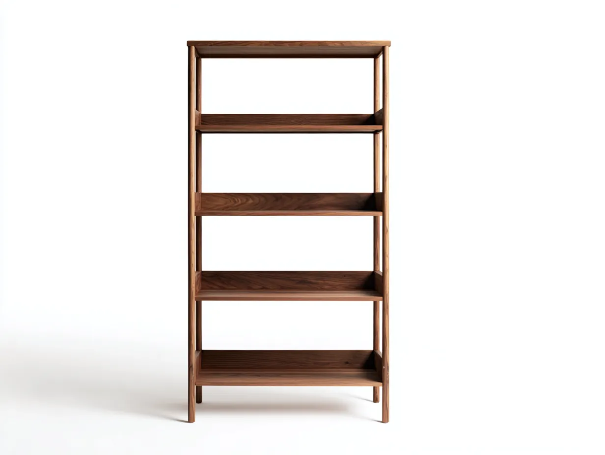 Estantería de madera 104x36x176 cm - roble miel - estructura rectangular para estudio-Tavexrahome