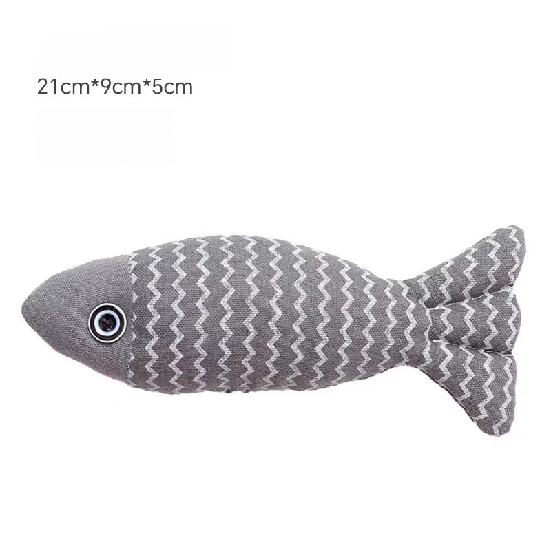 Linen Fish Cat Toy