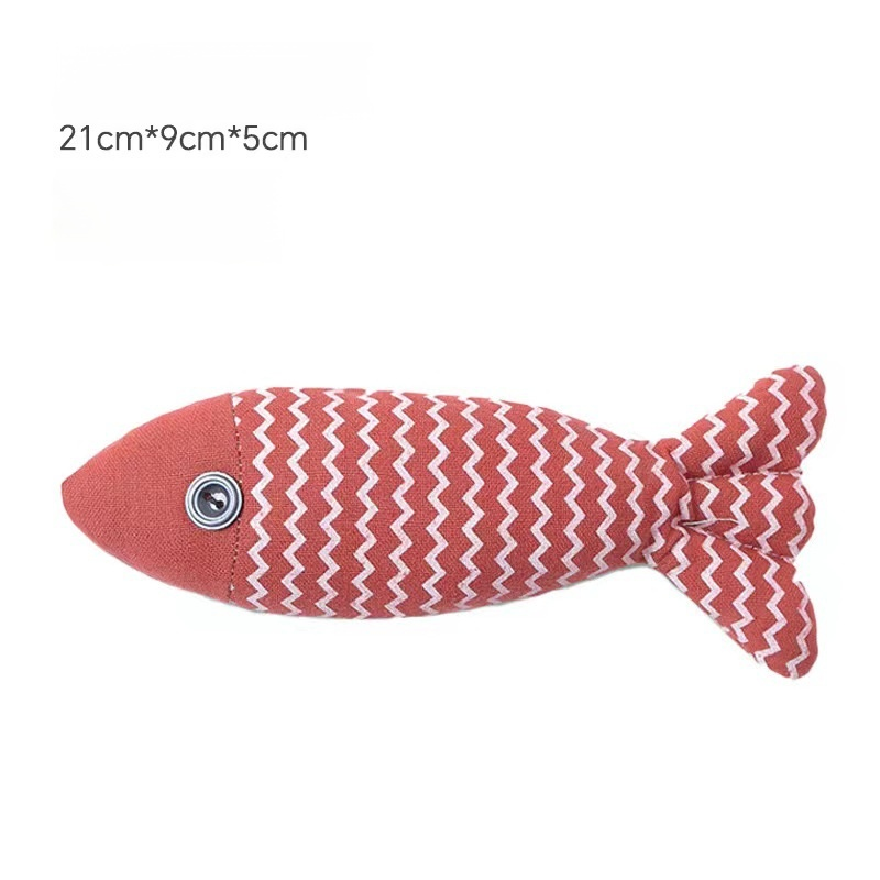 Linen Fish Cat Toy