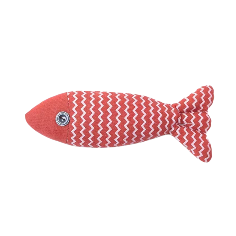 Linen Fish Cat Toy