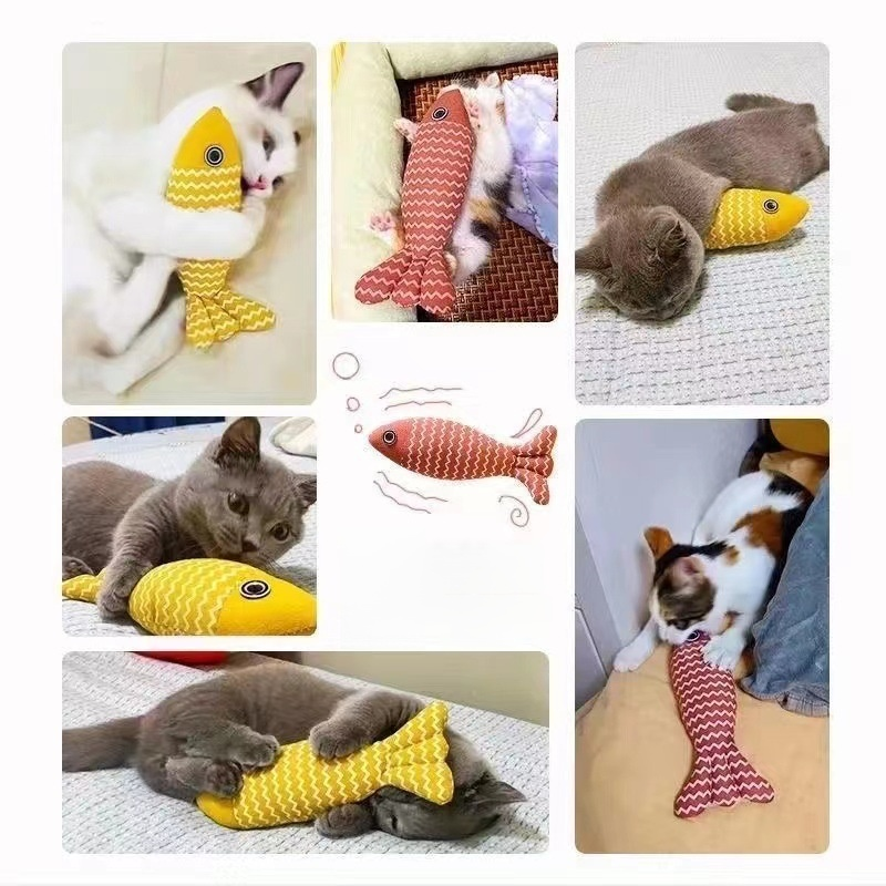 Linen Fish Cat Toy