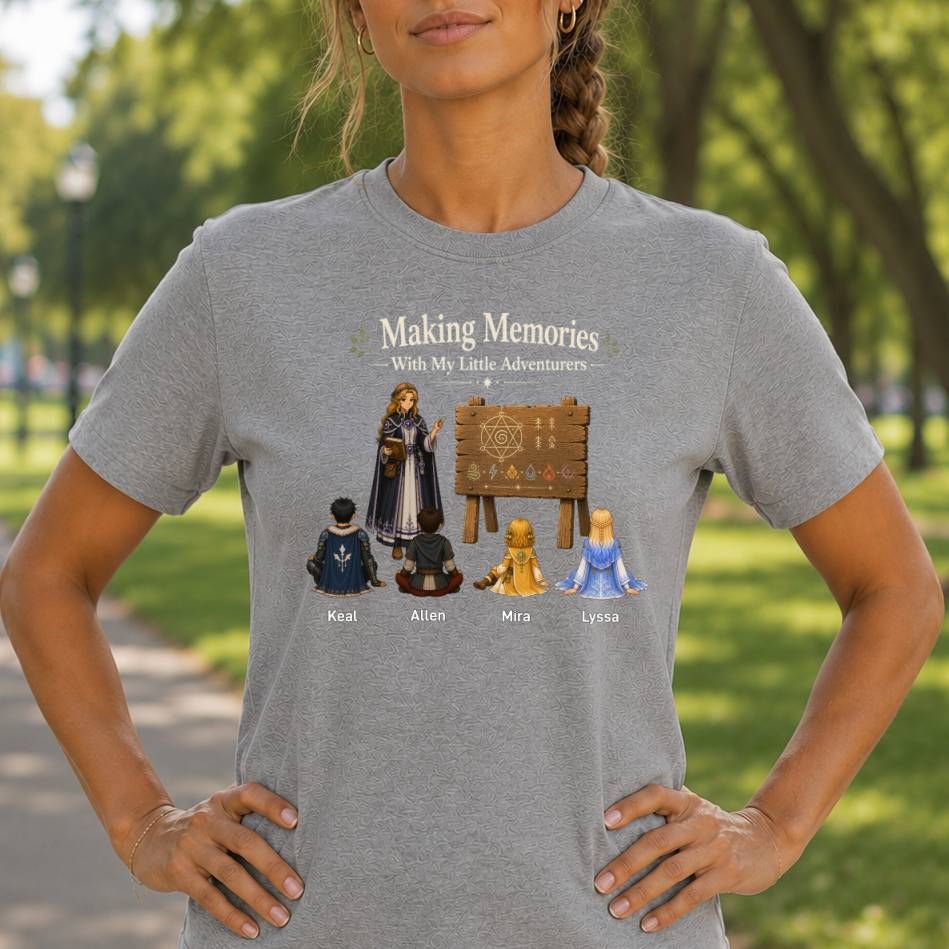 Making Memories With My Little Adventurers-Dark Shirts 丨Classic Unisex Tee