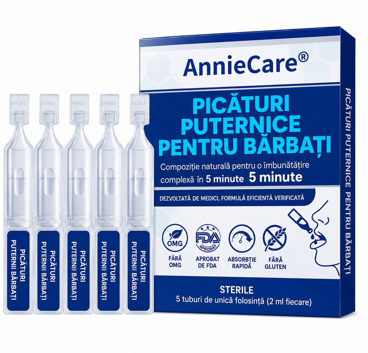 Picături Anniecare® PRO pentru vitalitate masculină – Secretul din buzunarul tău