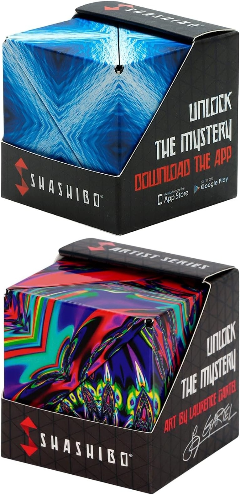 CUTIE DE TRANSFORMARE SHASHIBO - Cubul Rubik patentat și premiat cu 36 de magneți din pământuri rare - se transformă în peste 70 de forme (distanțate)