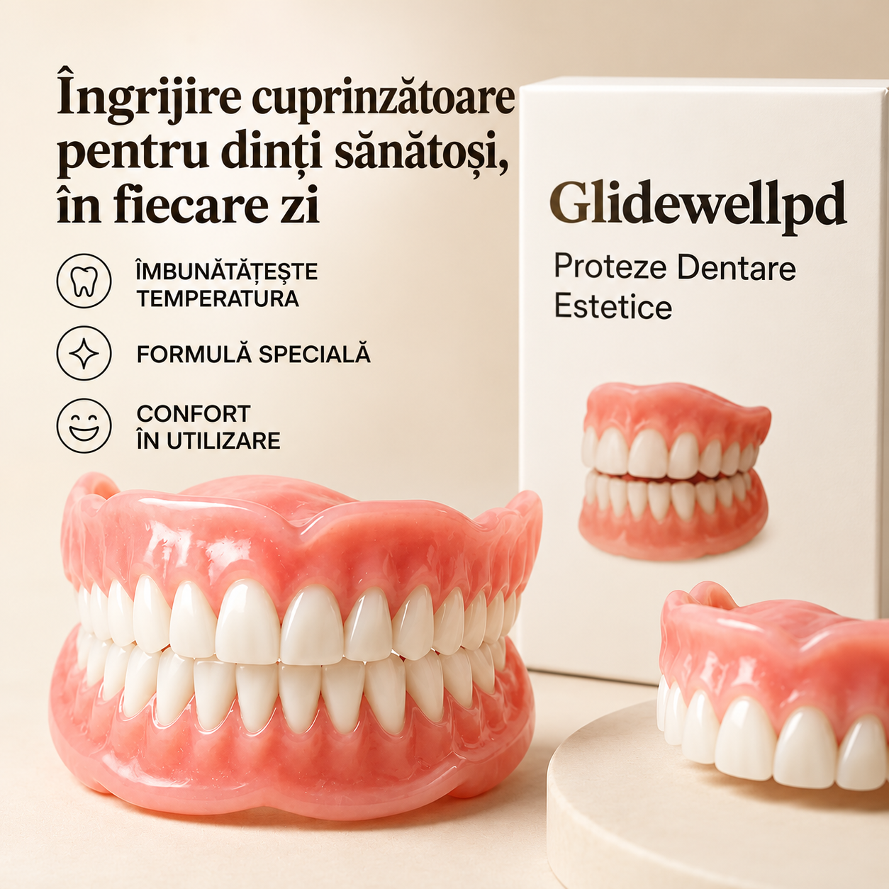 PROTEZĂ DENTARĂ COSMETICĂ PREMIUM