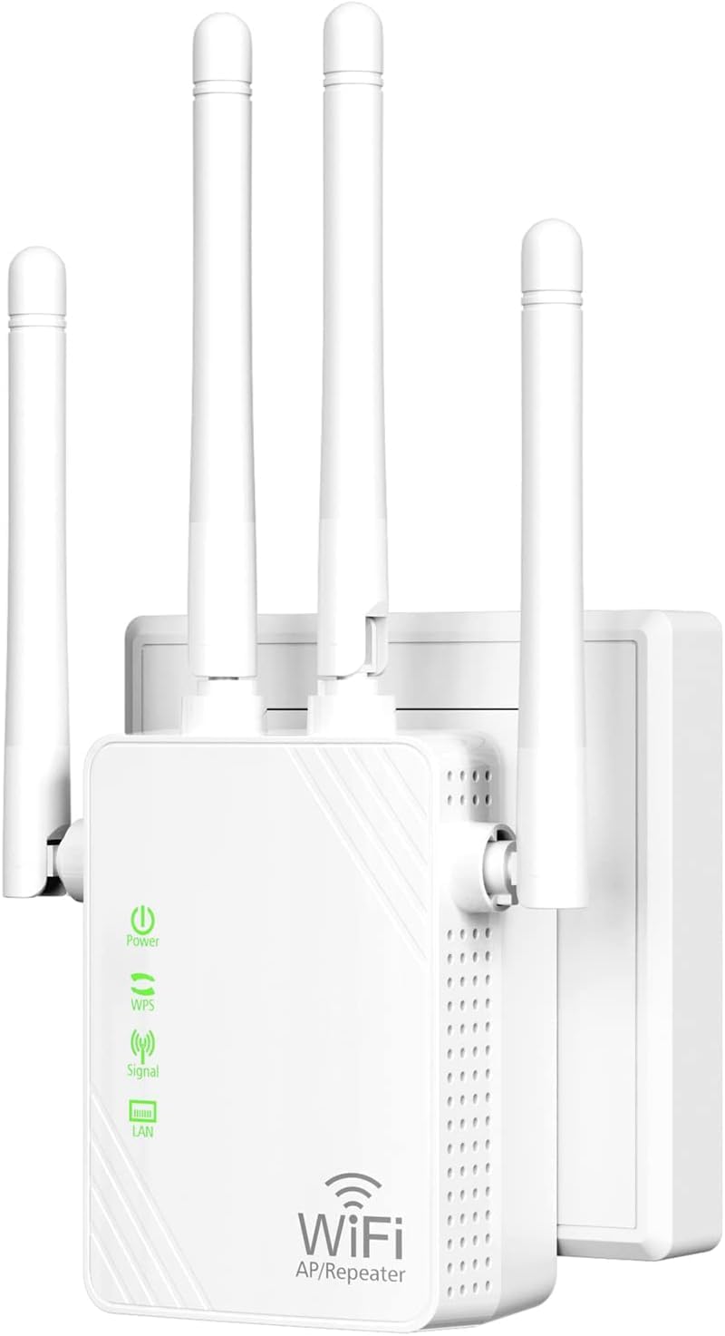TP-Link WiFi Extender Booster, repetor WiFi Range Extender AC750 Mbps dual band, Internet Booster cu port Ethernet, control aplicație Ultraxtend pentru o configurare ușoară