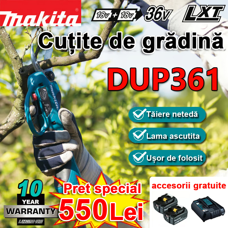 [Importat din Japonia] Foarfece de tundere Makita DUP361PT2