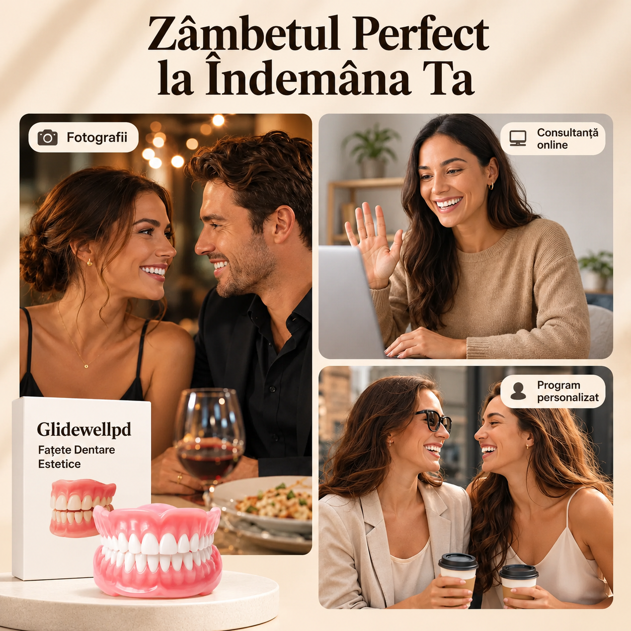 PROTEZĂ DENTARĂ COSMETICĂ PREMIUM