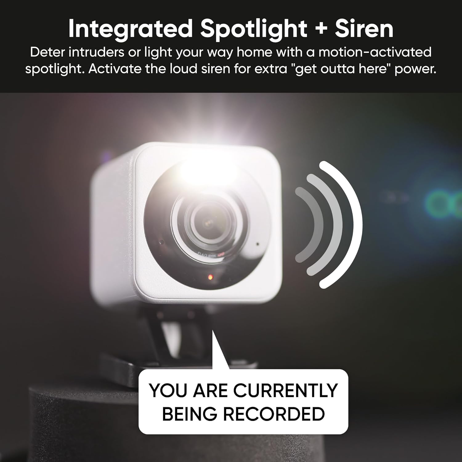 WYZE Cam v4, 2.5K HD WiFi Smart Home Security Camera, interior/exterior, monitor pentru animale de companie/bebe, reflectoare/sirenă activată prin mișcare, vedere nocturnă color, audio bidirecțional, funcționează cu Alexa și Google, negru 2-pachet, 2 pach