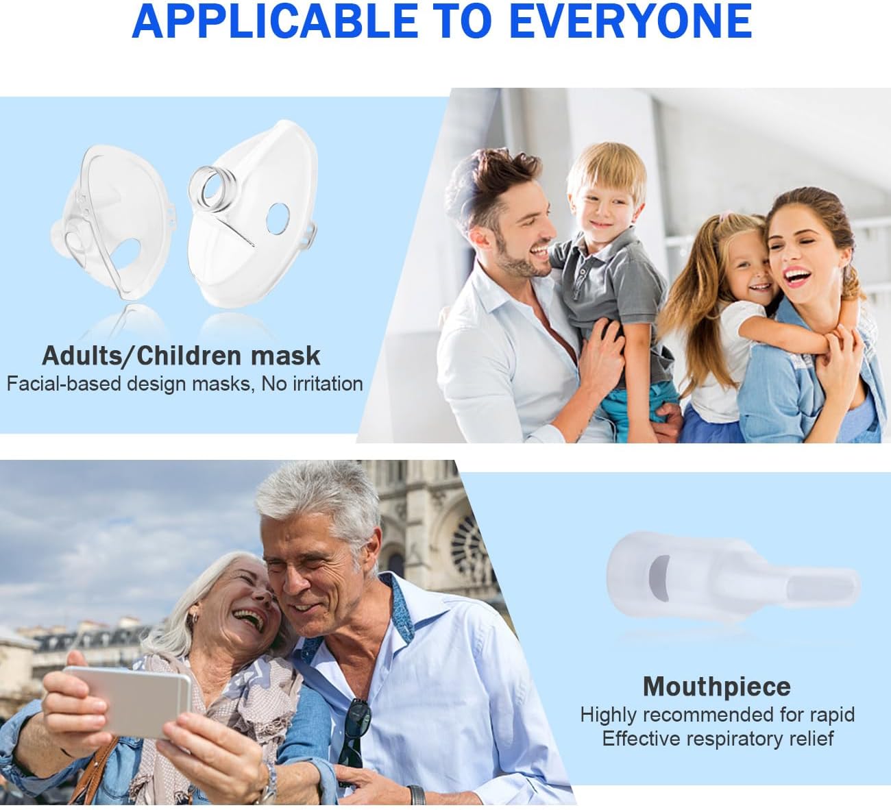 Nebulizator Meowyn pentru adulți și copii, nebulizator reîncărcabil USB-C, design portabil, ușor de utilizat și de curățat, nebulizare silentioasă, eficientă, potrivit pentru uz casnic și de călătorie