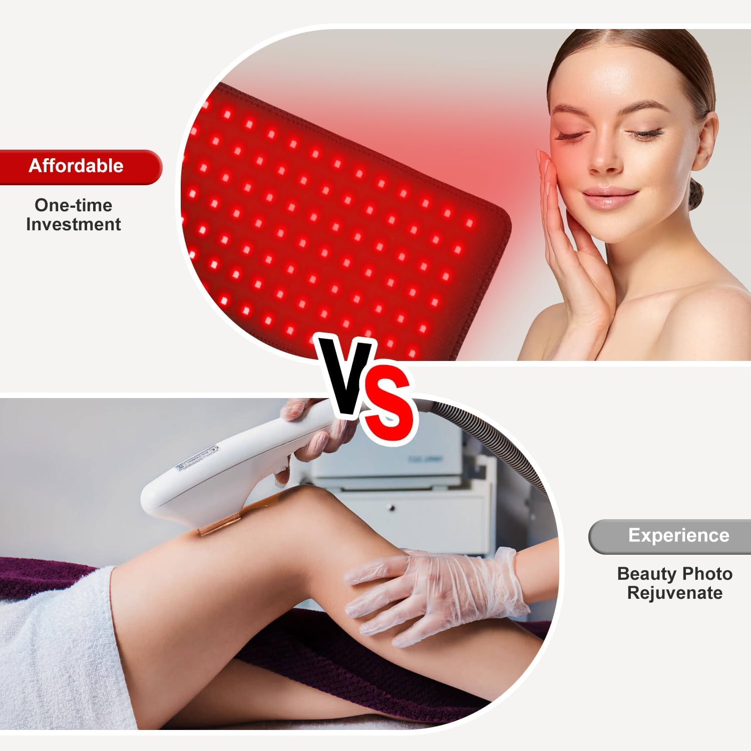 Terapie cu lumină roșie, tampon de terapie cu infraroșu fără fir pentru ameliorarea durerii de spate a genunchiului, banda portabilă portabilă 660nm 850nm pentru terapie cu lumină roșie fără fir cu controler reîncărcabil, potrivită pentru femei și bărbați